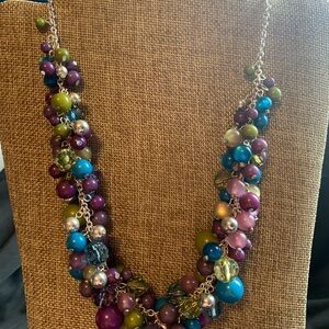 Colorful Beaded Necklace and Earring Set